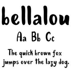 cg bellalou font