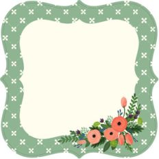 flat floral card