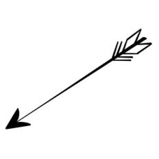 feathered arrow