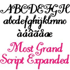 ld most grand script expanded