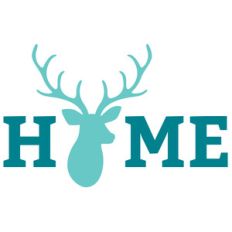 home with a deer head