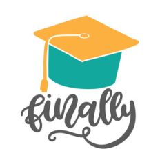 finally graduation cap
