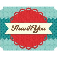 #1 thank you card