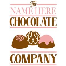 custom chocolate company sign