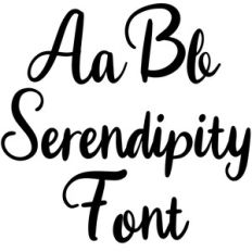 serendipity font