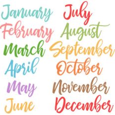 months of the year