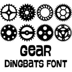 gear dingbats font