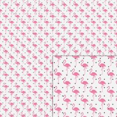 flamingo polka dots pattern