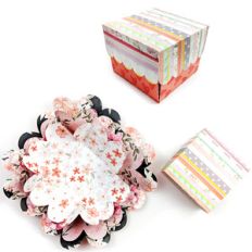 hearts exploding box mini album with scalloped lid