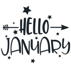 hello january arrow quote