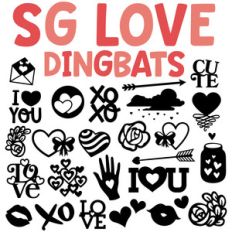 sg love dingbats font