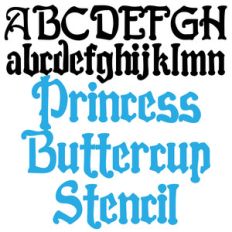 pn princess buttercup stencil