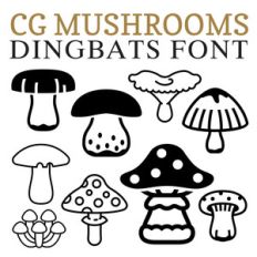 cg mushroom dingbats