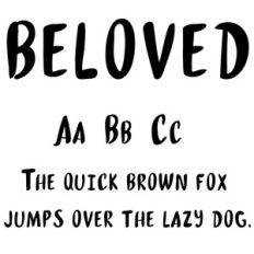 cg beloved font