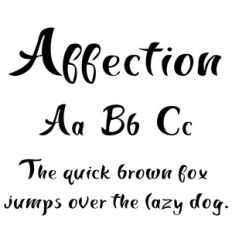 cg affection font