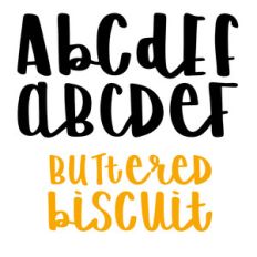 buttered biscuit font