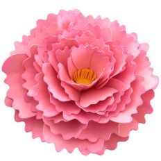 3d ruffle flower 5 petal