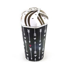 arrows and hearts chalkboard treat cup