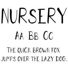 cg nursery font