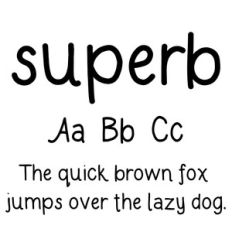 cg superb font