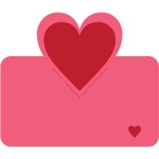 heart place card