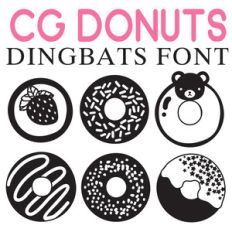 cg donuts dingbats