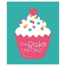 bake me crazy valentine card