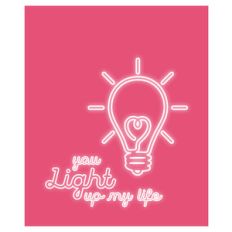 light up my life valentine card