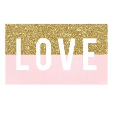 glitter love tag