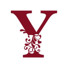 flourish heart monogram - y