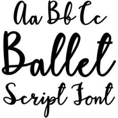 ballet script font