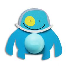 love you to the moon - blue alien lip balm