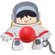 love you to the moon - astronaut alien lip balm
