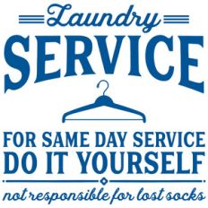 laundry service sign