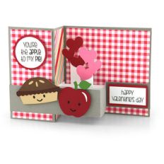 pop up box card valentine apple
