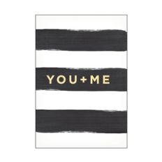 you and me card