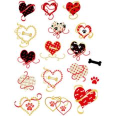 doggy fancy valentine planner stickers