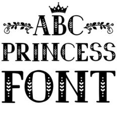 princess font