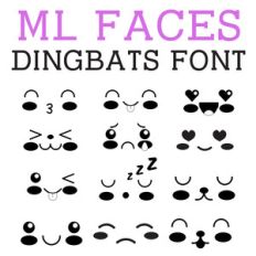 ml faces dingbats