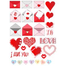 valentine planner stickers