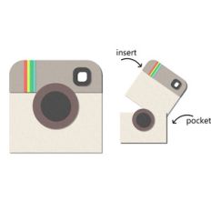 pocket / insert card - instant camera