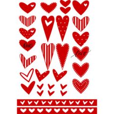 hearts come in all shapes valentine planner stickers