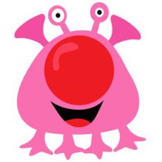love you to the moon - pink alien
