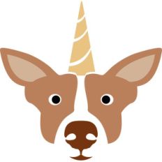 unicorn dog face