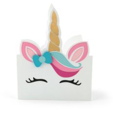 unicorn head card bow