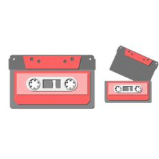 pocket / insert card - cassette tape