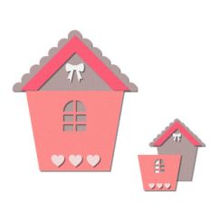 pocket / insert card - birdhouse