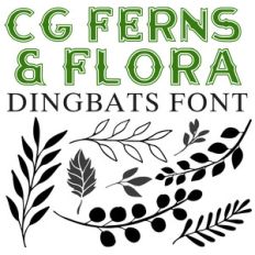 cg ferns and floral dingbats