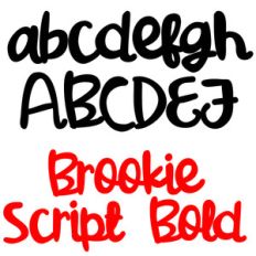 zp brookie script bold
