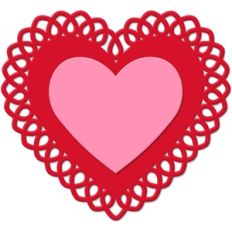 doily heart lace edge